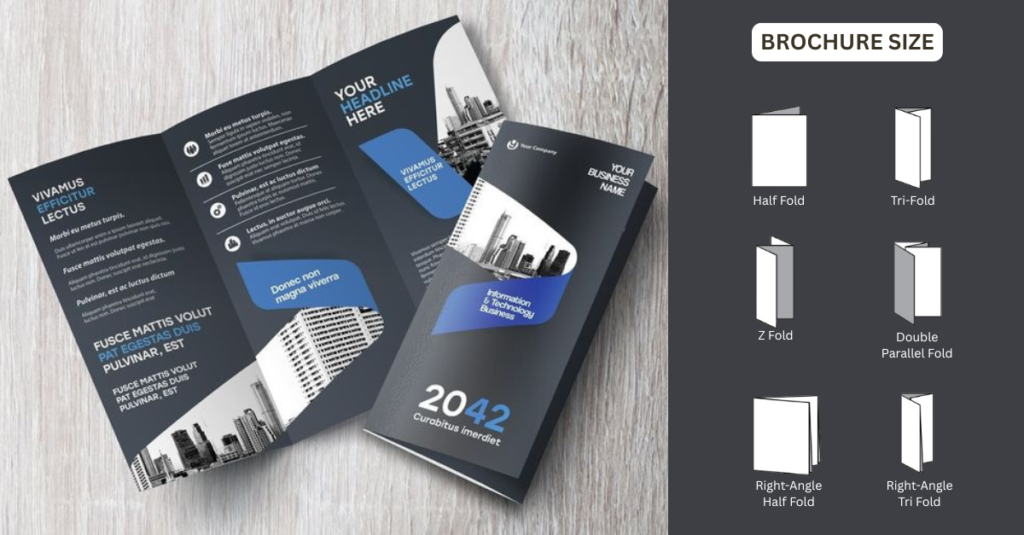 Brochure and its sizes