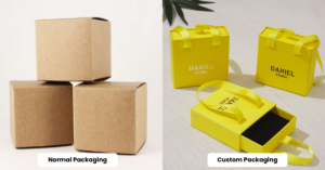 A Normal Packaging Box and a Custom Packaging Box